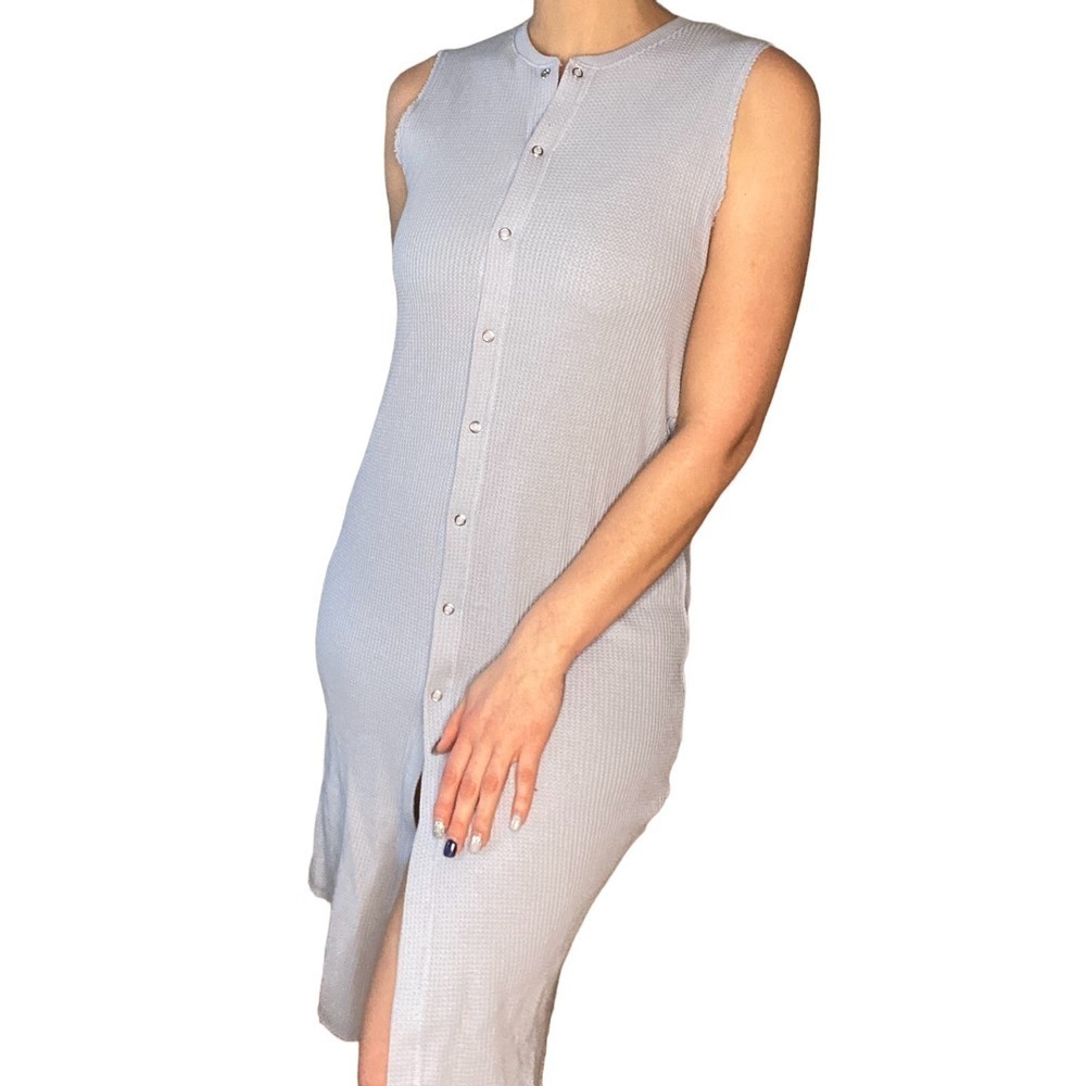 NWT Blue Zara Button Dress Small